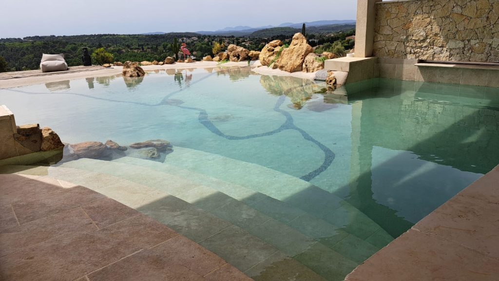 création d'une piscine lagon par Horizon Lagon